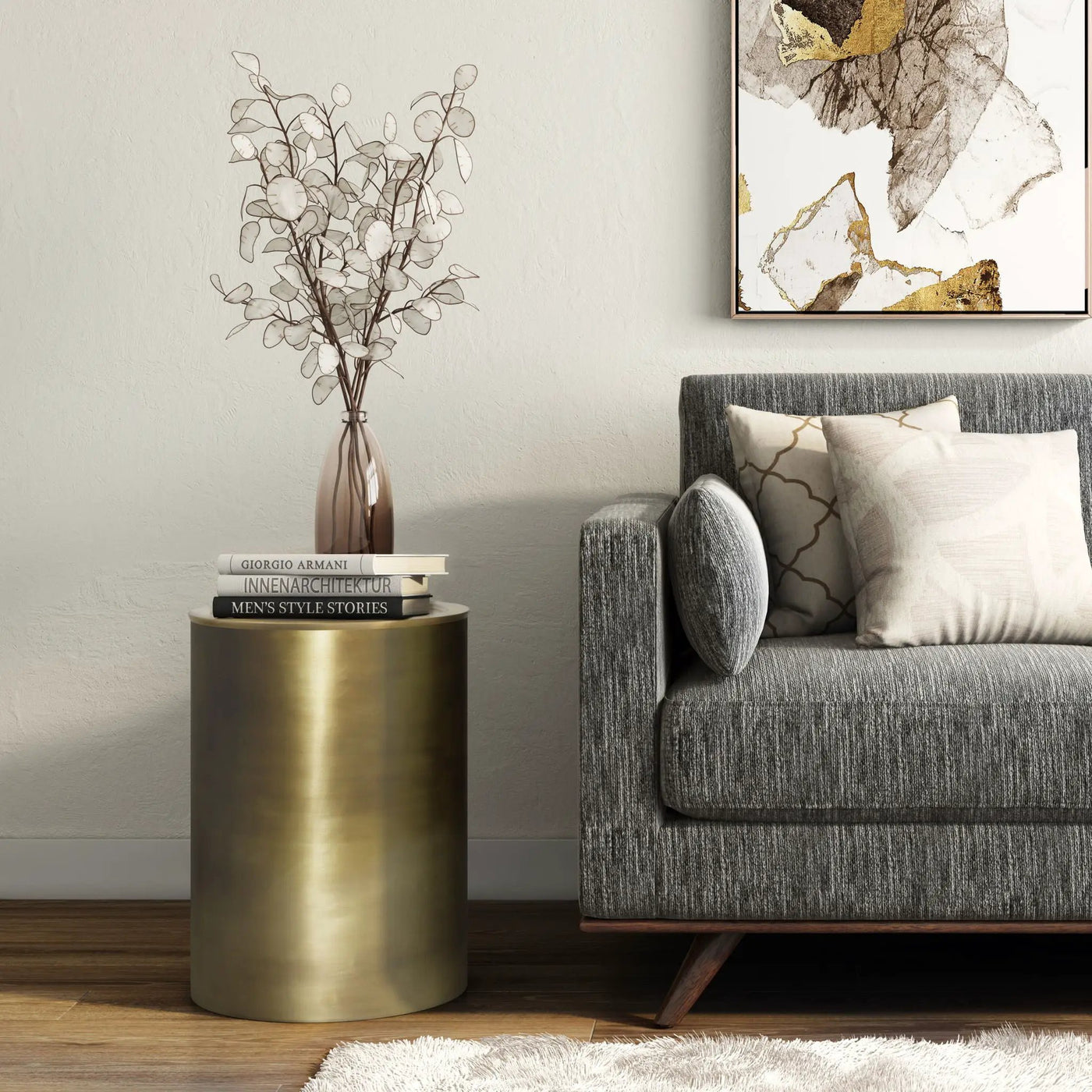 Corbin - Handcrafted Metal Side Table by HouseOfZazla