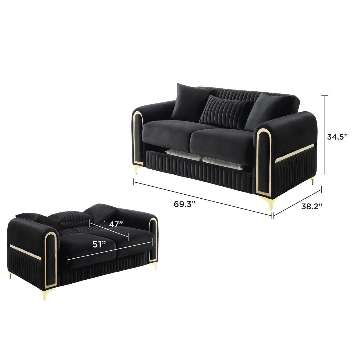 Ruby - Sofa Set by HouseOfZazla