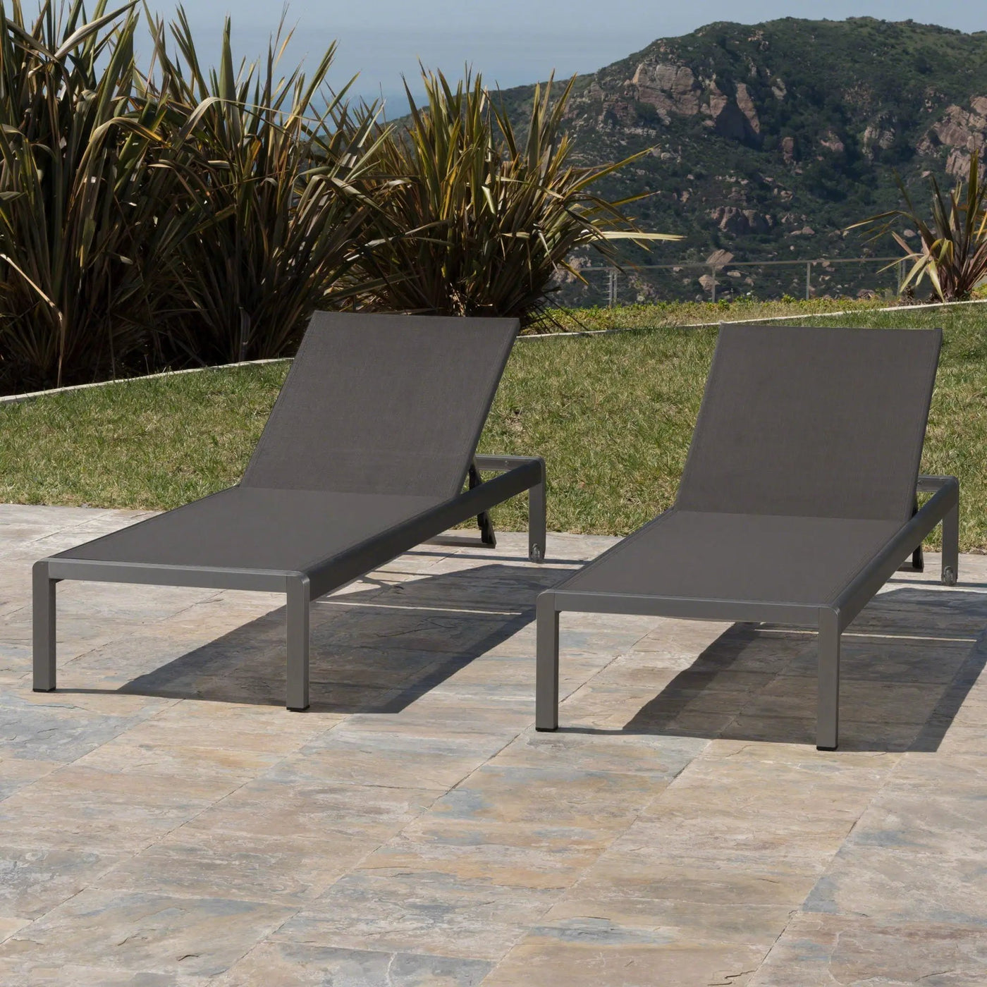 Outdoor Patio Chaise Lounge with 5 Reclining Positions by HouseOfZazla