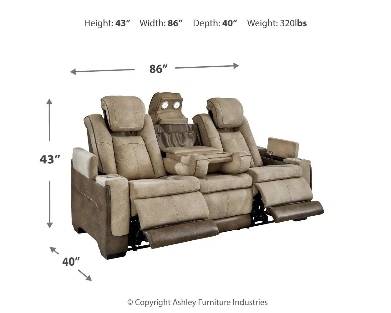 Next-Gen Durapella - Power Reclining Sofa by Unique Piece Furniture