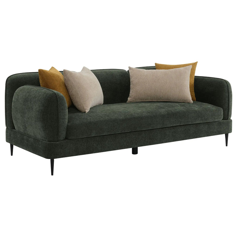 Jade 2-piece Chenille Upholstered Sofa Set Green by Unique Piece Furniture