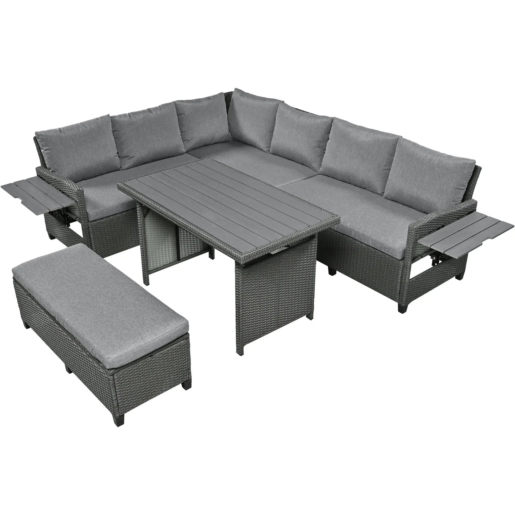 Tomax 5-Piece Outdoor Patio Rattan Sofa Set by HouseOfZazla