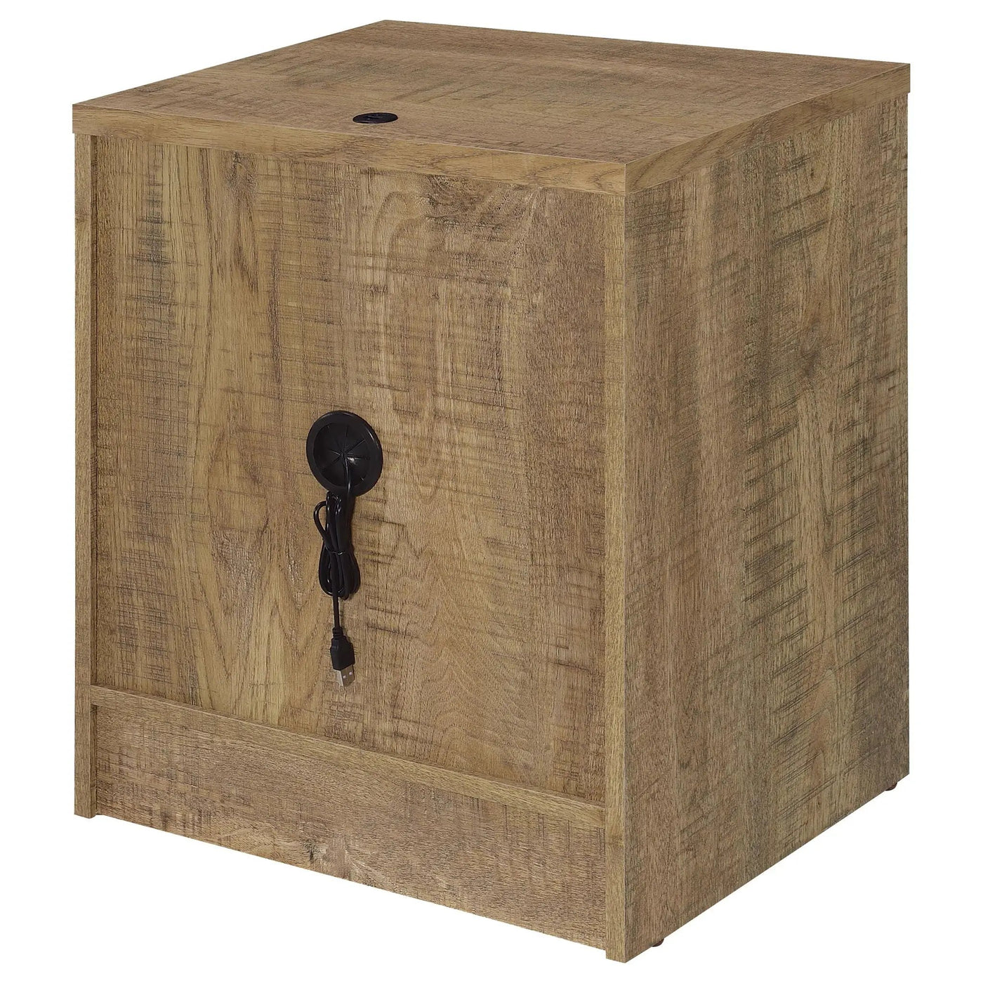 Geary - 2 Drawer Nightstand With LED Lights And USB Charging Ports by HouseOfZazla