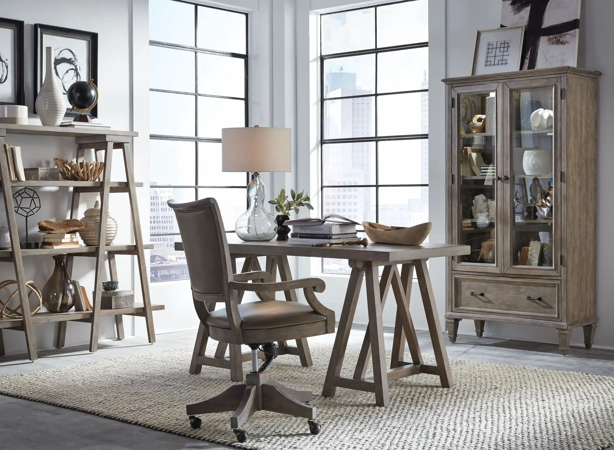 Lancaster - Desk - Dove Tail Gray by Unique Piece Furniture