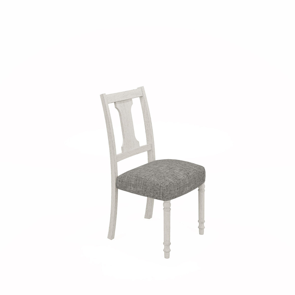 White And Gray Dining Side Chair Set with Comfortable Design - Set of 2, photo 3 of 6