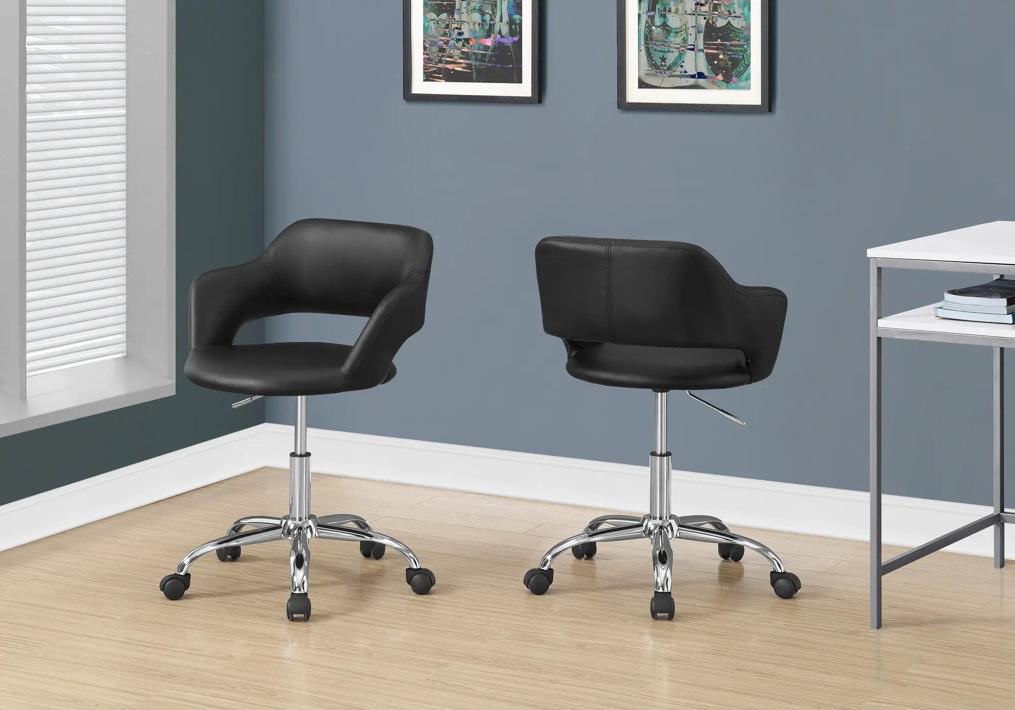 Office Chair, Adjustable Height, Swivel, Ergonomic, Armrests, Contemporary by HouseOfZazla
