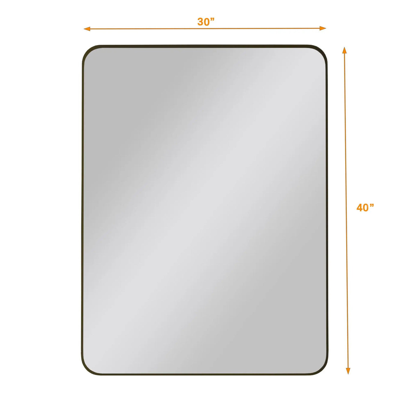 Wall Mirror Rectangular Mirror Metal Framed Mirror Vanity Mirror Dressing Mirror, For Bathroom, Living Room, Bedroom by HouseOfZazla