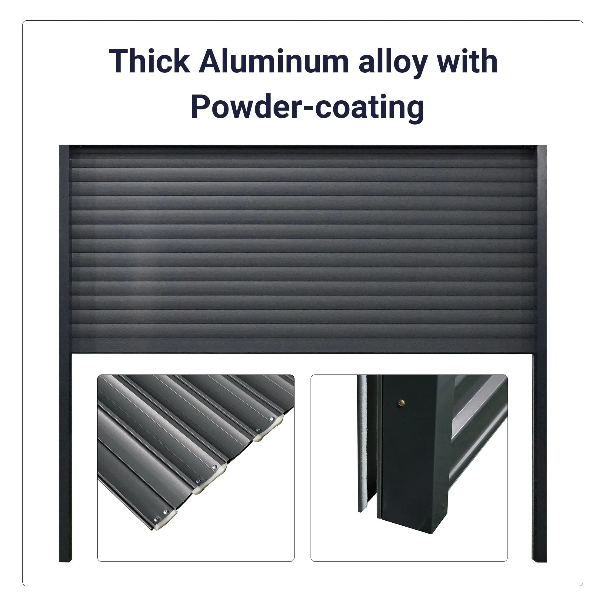 8.5' x 8.5' Motorized Roll-Up Door Kit by HouseOfZazla