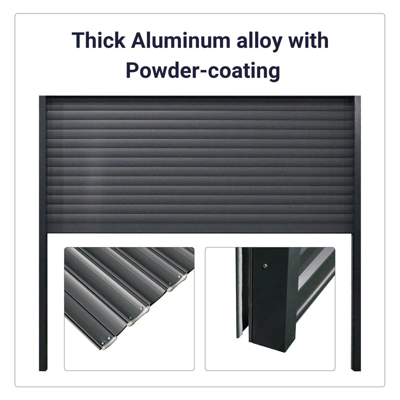 8.5' x 8.5' Motorized Roll-Up Door Kit by HouseOfZazla