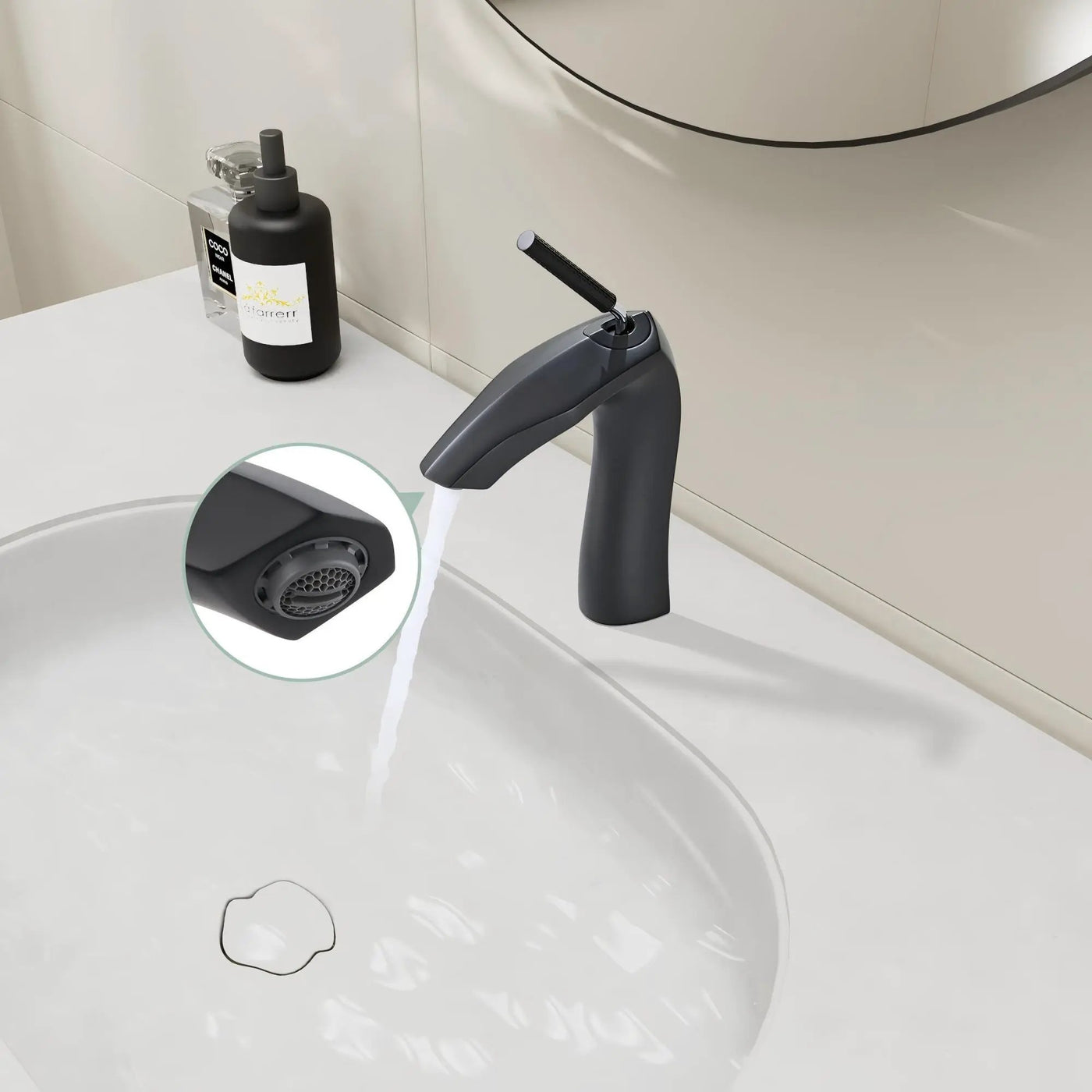 Contemporary Single Handle Lavatory Basin Sink Faucet Brass by HouseOfZazla