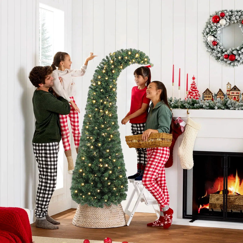 6 Ft Prelit Bent Top Christmas Tree by HouseOfZazla