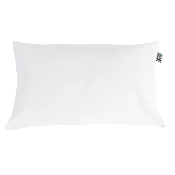 Ghostpillow - Faux Down Luxury Pillow With Microfiber Gel Clusters, Cotton Cover - White