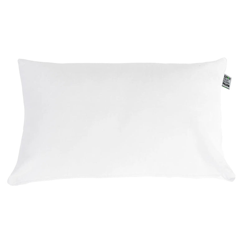 Ghostpillow - Faux Down Luxury Pillow With Microfiber Gel Clusters, Cotton Cover - White by HouseOfZazla