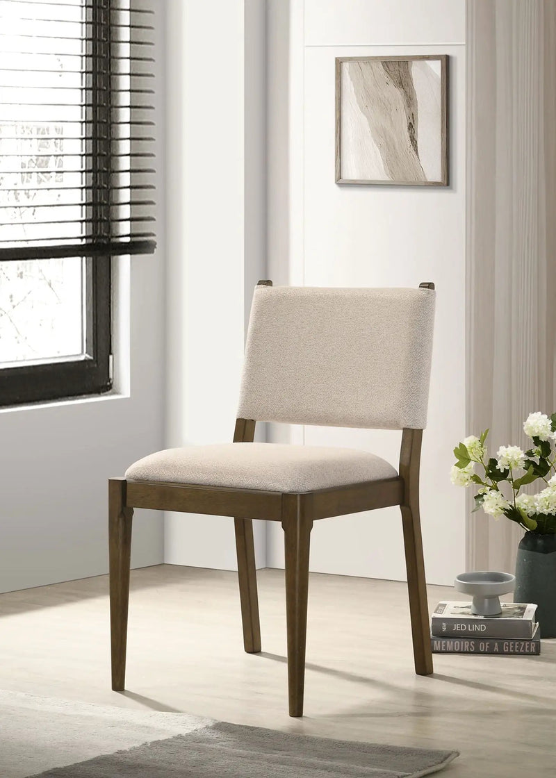 Ottowa Upholstered Dining Side Chair Brown (Set of 2) by Unique Piece Furniture