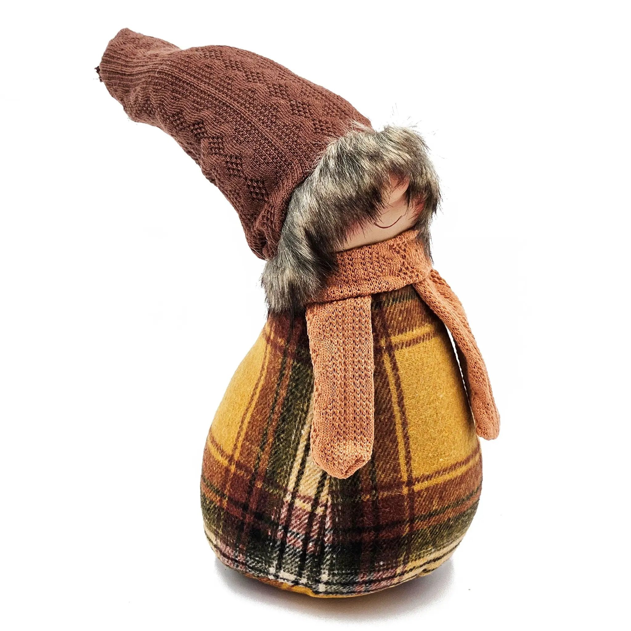 Gnomes Decorations For Fall Thanksgiving Table Decorations (Set of 2) - Brown / Yellow by Unique Piece Furniture