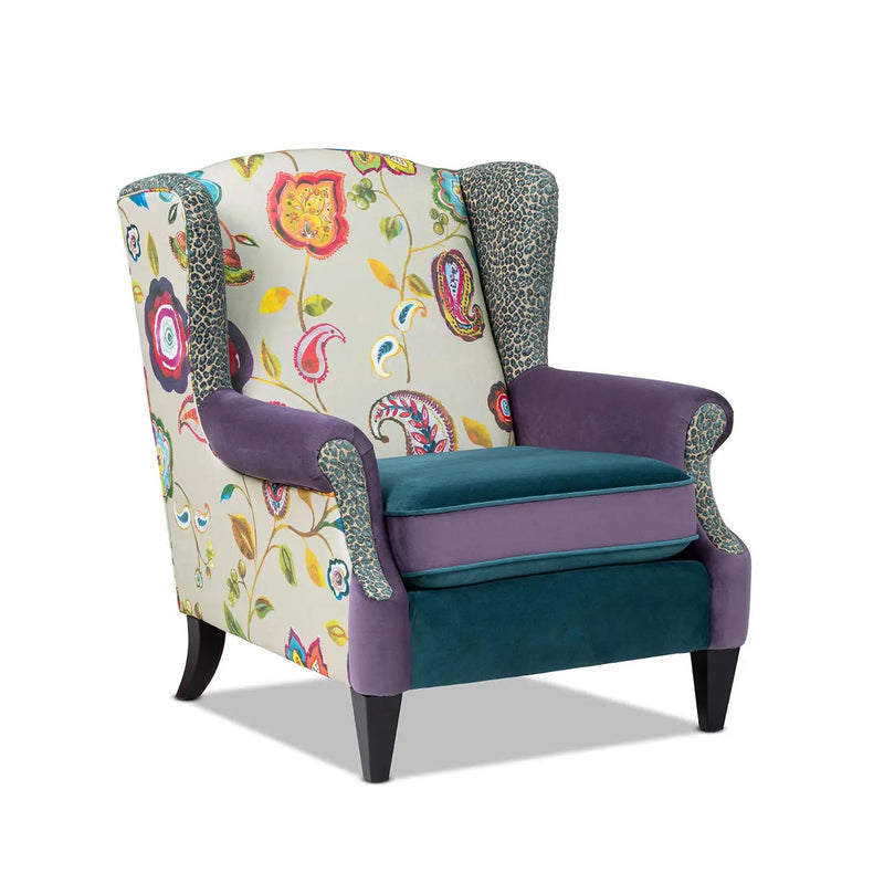 Anya - Boho Chic Wingback Accent Arm Chair by Unique Piece Furniture