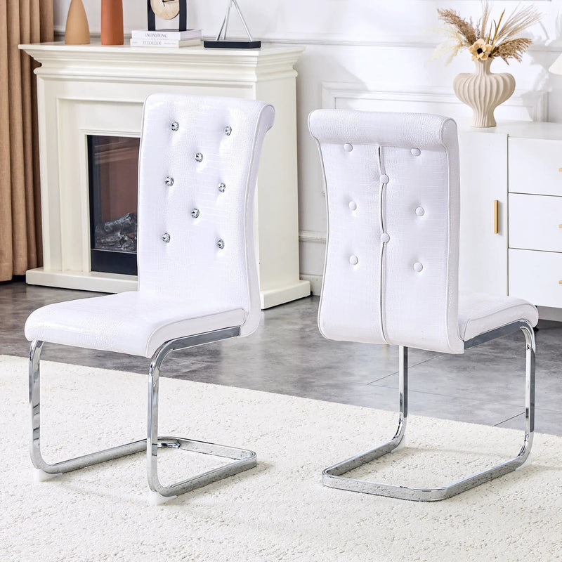 Elegant Design Upholstered Dining Chairs by Unique Piece Furniture