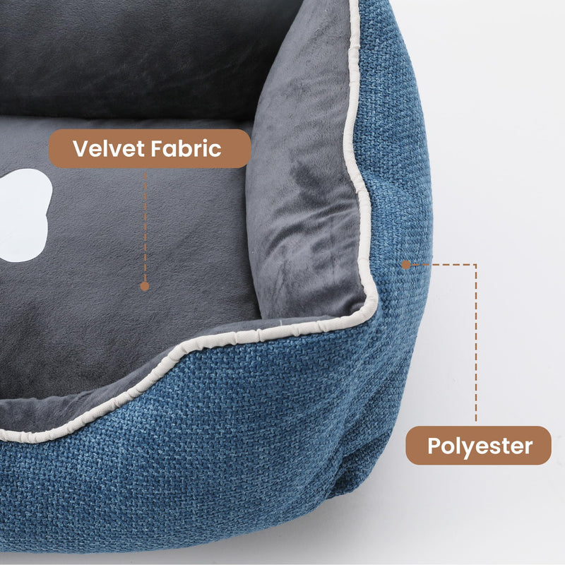 Small Dog Bed with Anti-Slip Bottom and Washable Cover by HouseOfZazla