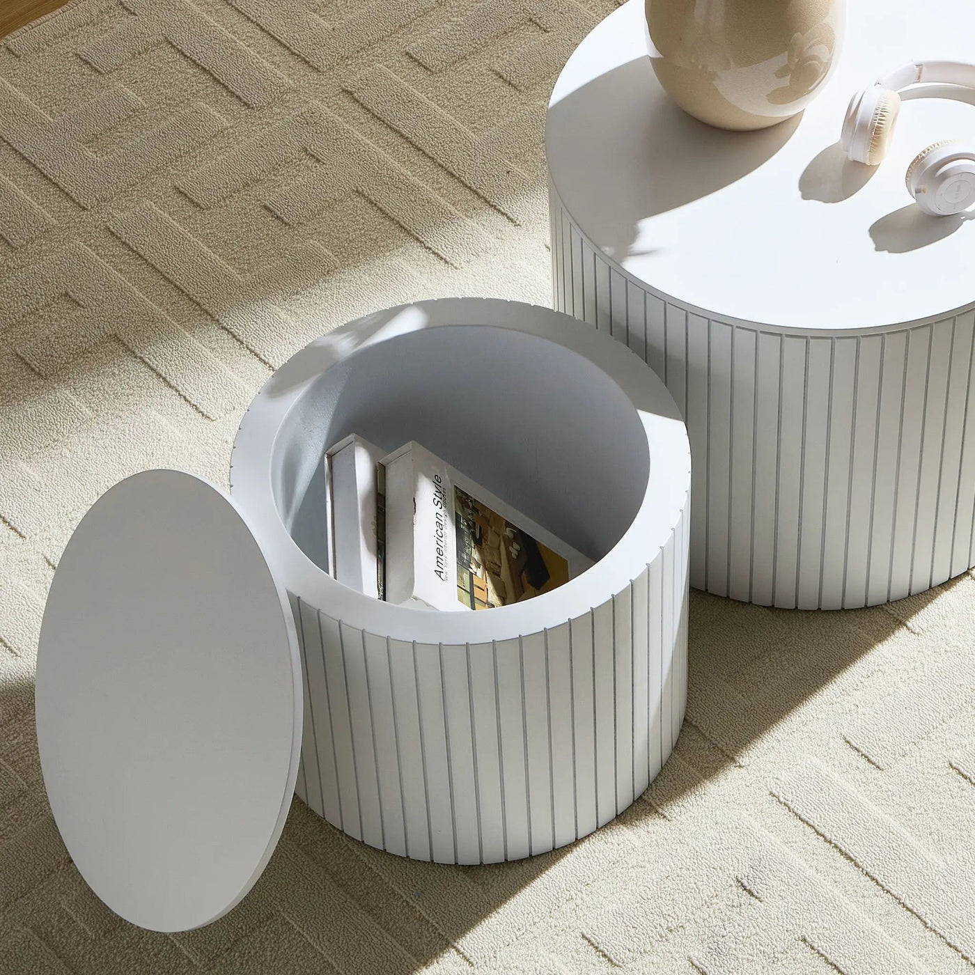 Handcrafted Nested Table Set, 2 Pieces by HouseOfZazla