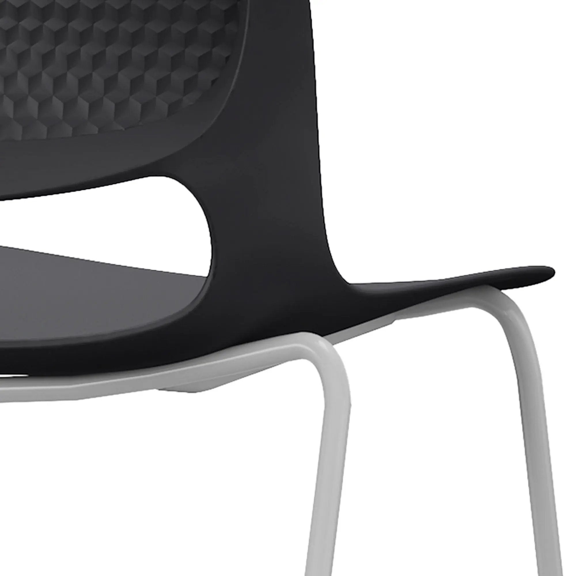 Stacking Chairs (Set of 4) - Black by Unique Piece Furniture