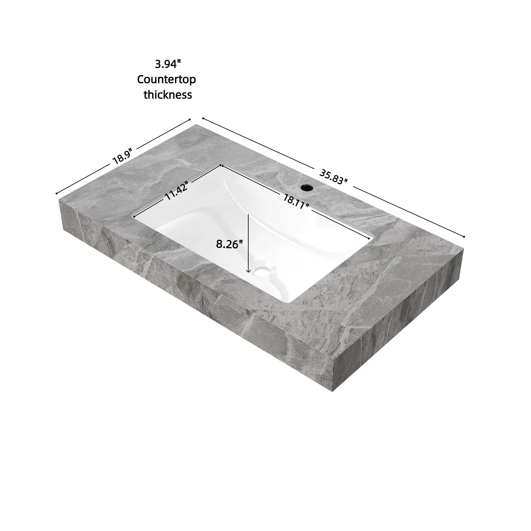 36" MURI Bathroom Sink by HouseOfZazla