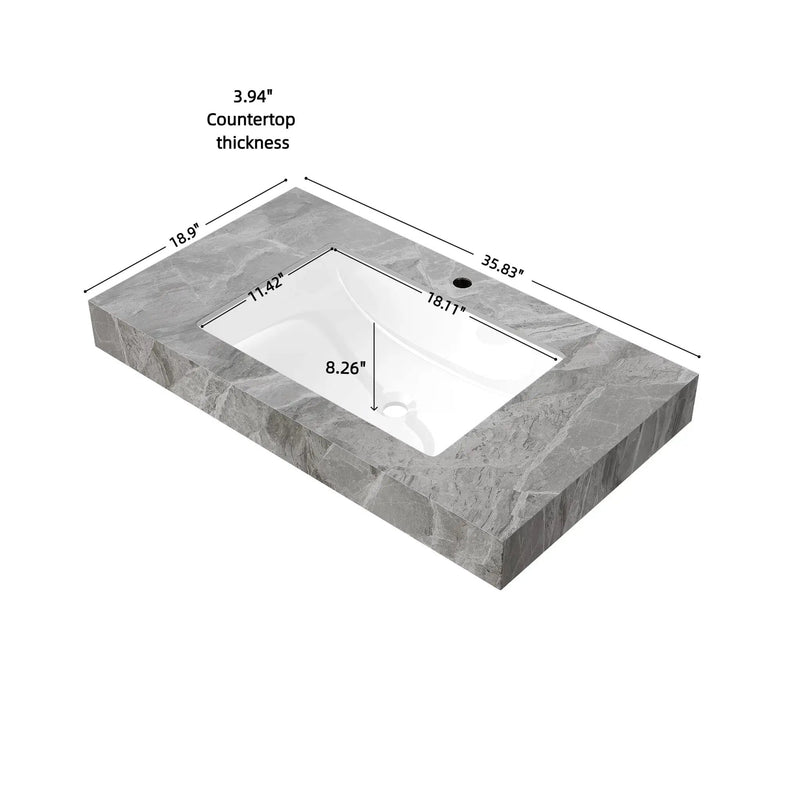 36" MURI Bathroom Sink by HouseOfZazla