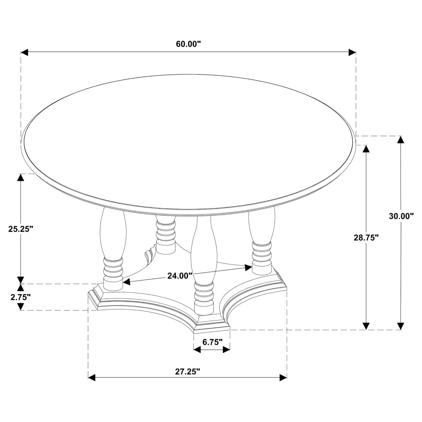 Claire - Round Dining Table Set by HouseOfZazla