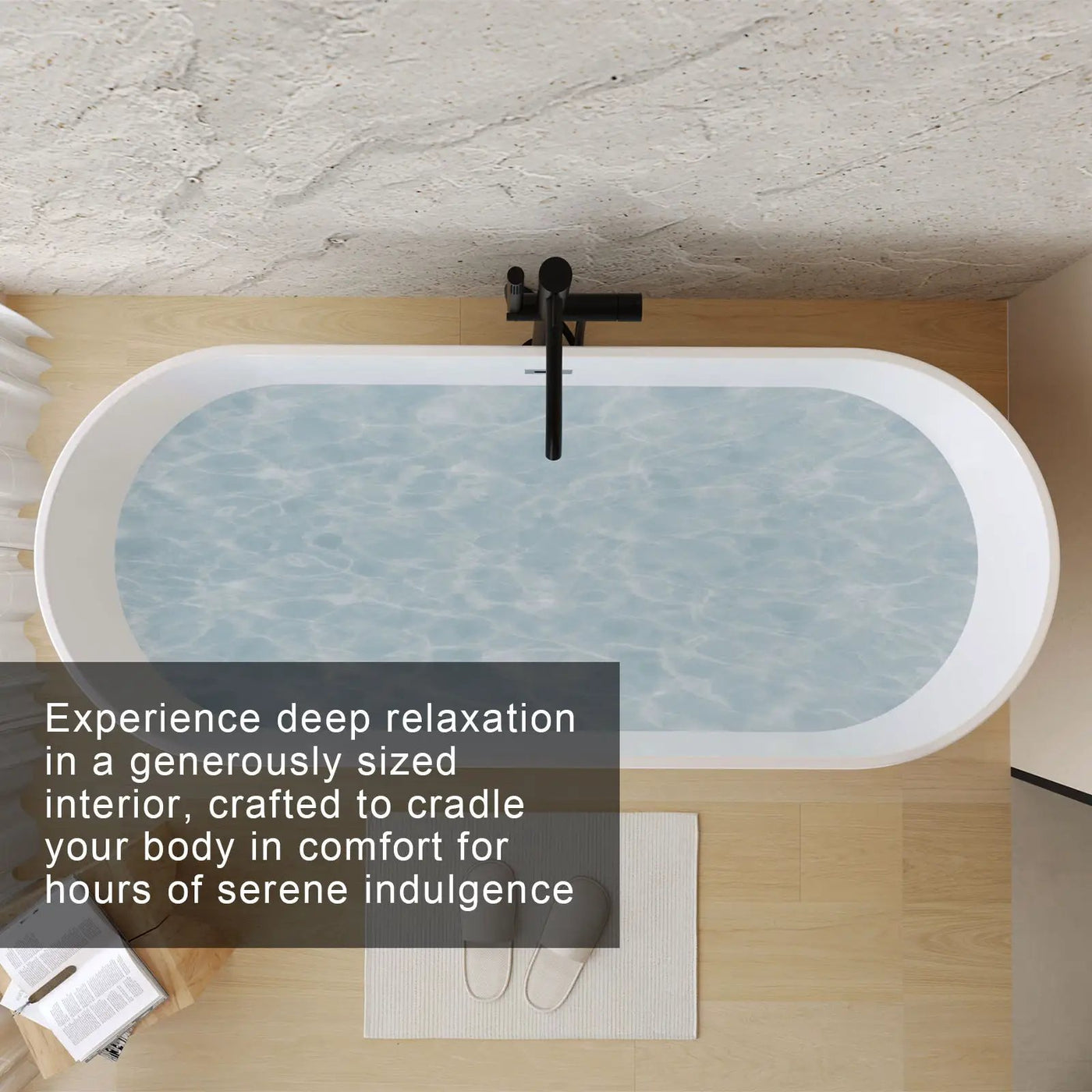 Glossy Freestanding Bathtub With Toe Tap Drain by HouseOfZazla