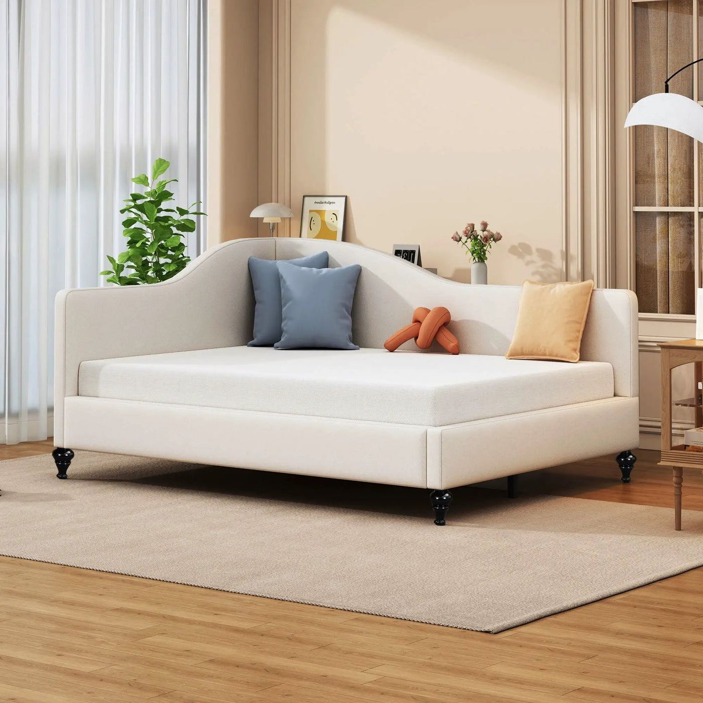 Modern L Shaped Daybed With Legs by Unique Piece Furniture