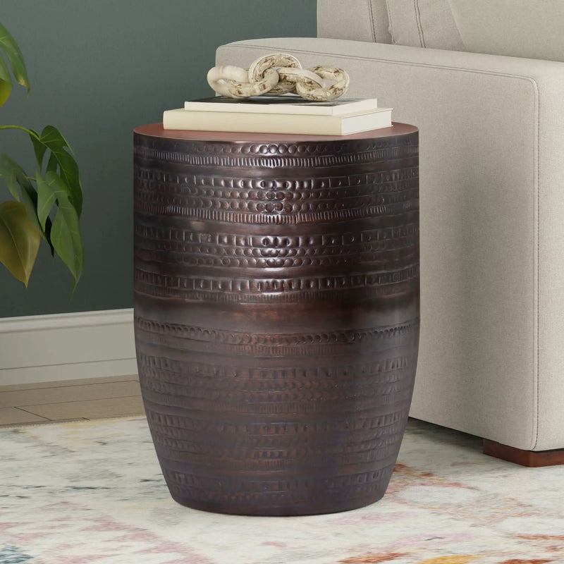 Johnsen - Handcrafted Large Metal Accent Table by Unique Piece Furniture