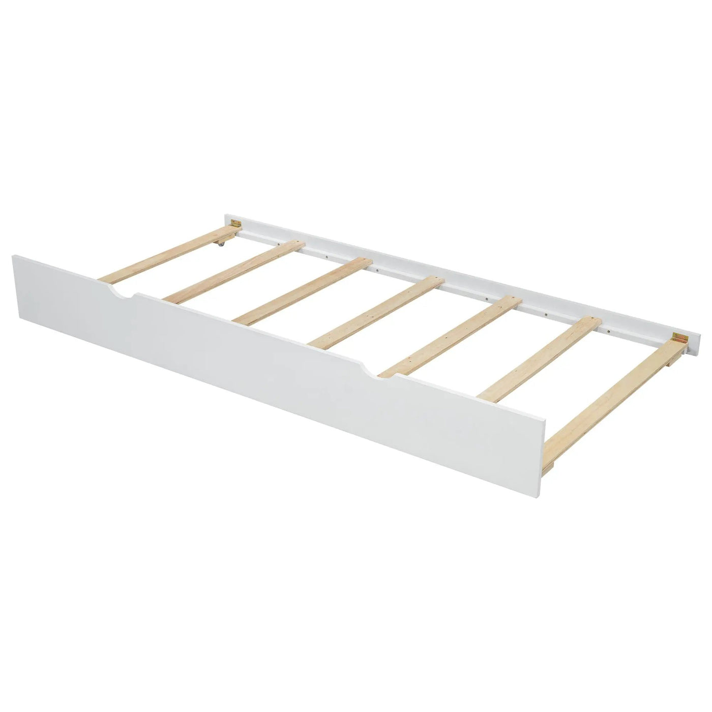 Platform Bed With Trundle, Shelves, And Storage Headboard by HouseOfZazla