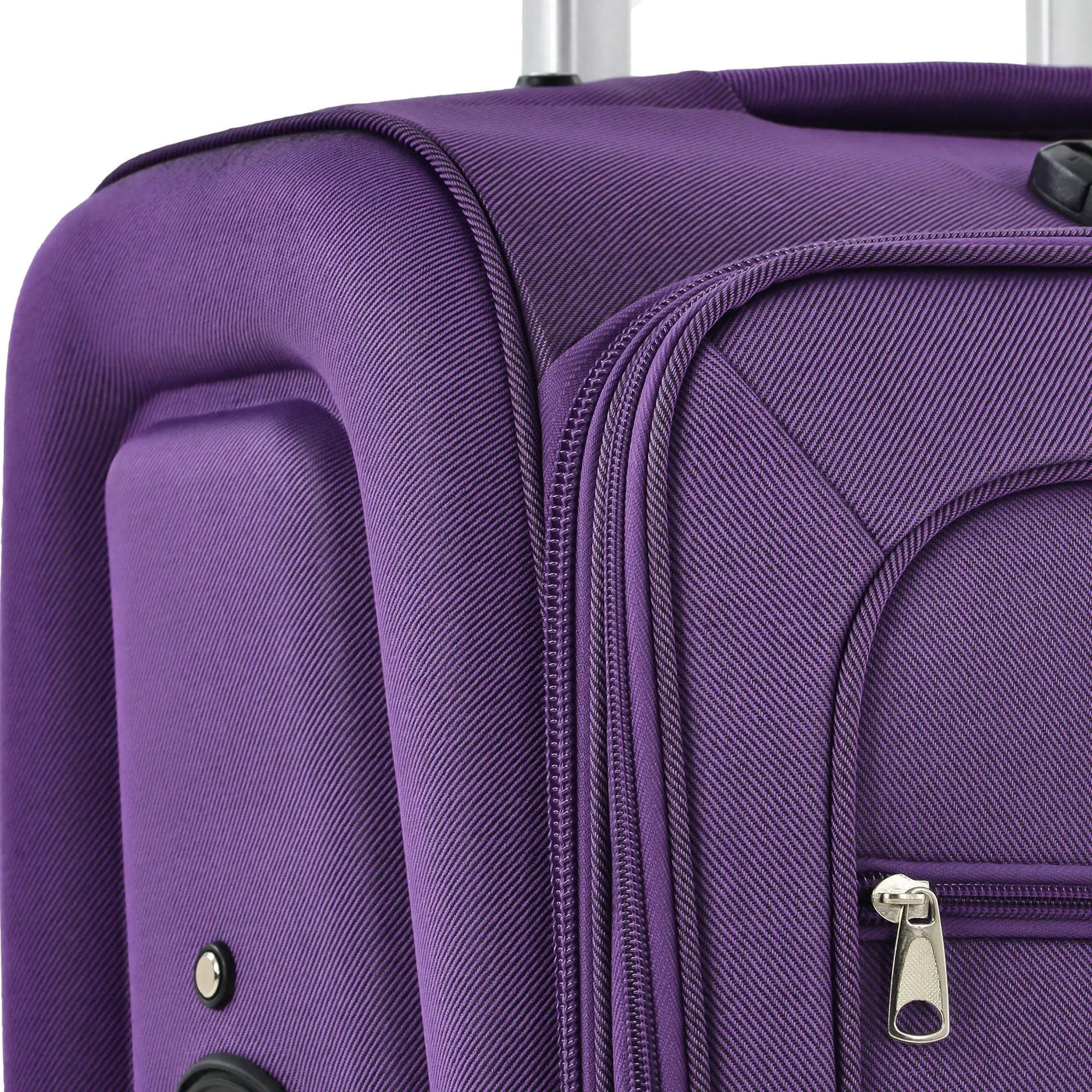 Softside Luggage Expandable 3 Piece Set Suitcase Upright Spinner Softshell Lightweight Luggage Travel Set by HouseOfZazla