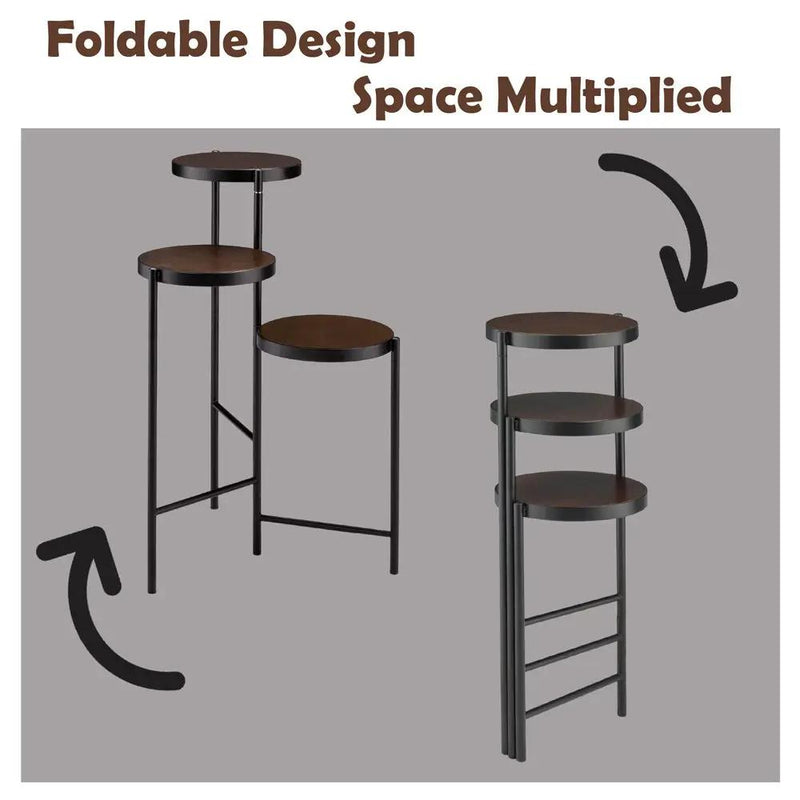 Namid - 30" Plant Stand - Black by Unique Piece Furniture