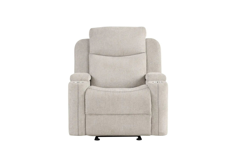 Galya - Motion Glider Recliner - Light Gray by Unique Piece Furniture