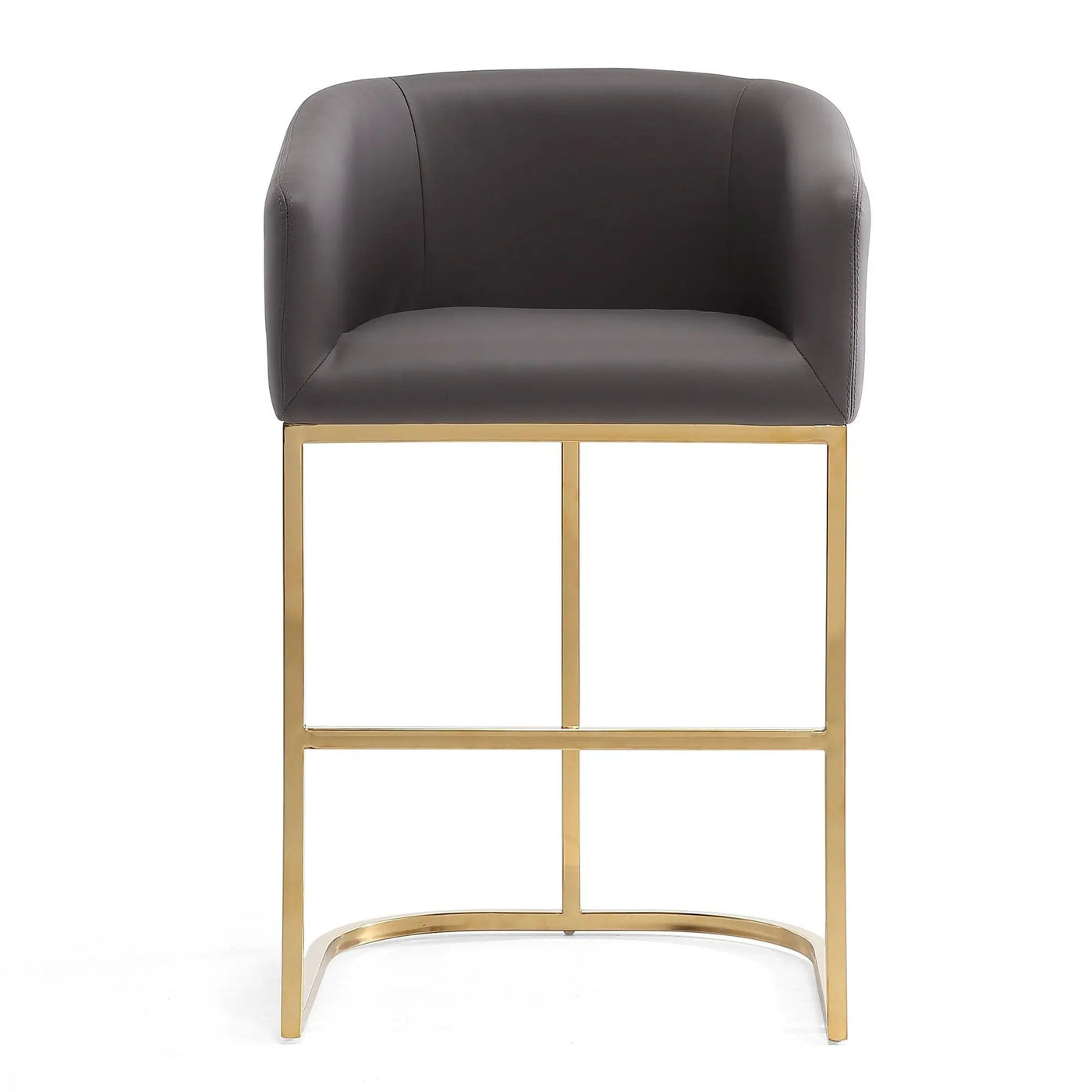 Mid-Century Modern Stool With Steel Base by HouseOfZazla