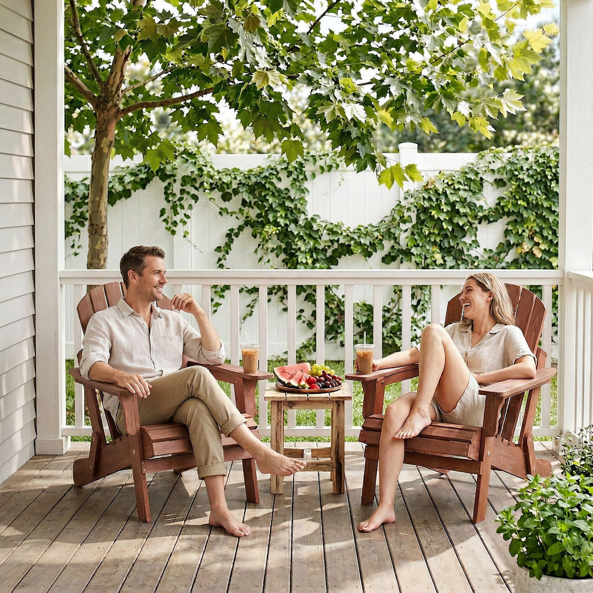 Oversize Outdoor Folding Adirondack Chair, Patio Chair For Garden, photo 19 of 28
