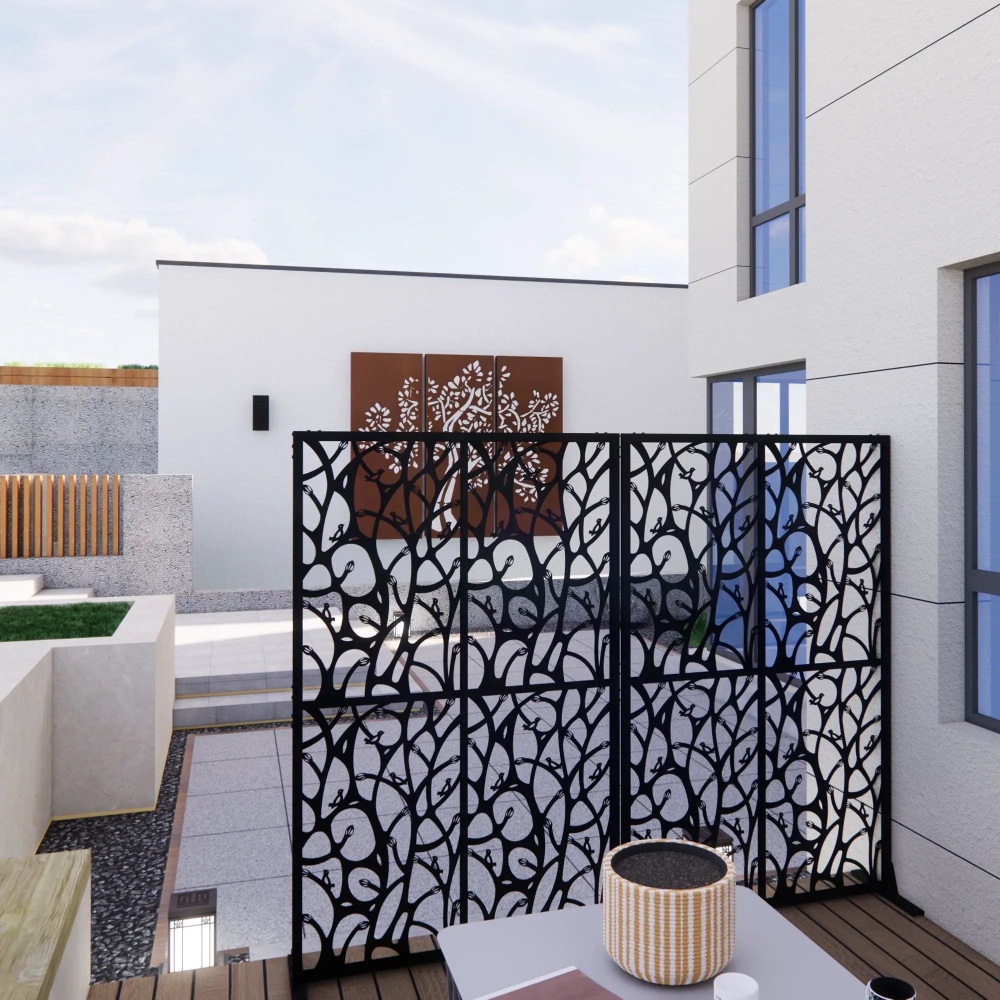 Metal Privacy Screens by HouseOfZazla