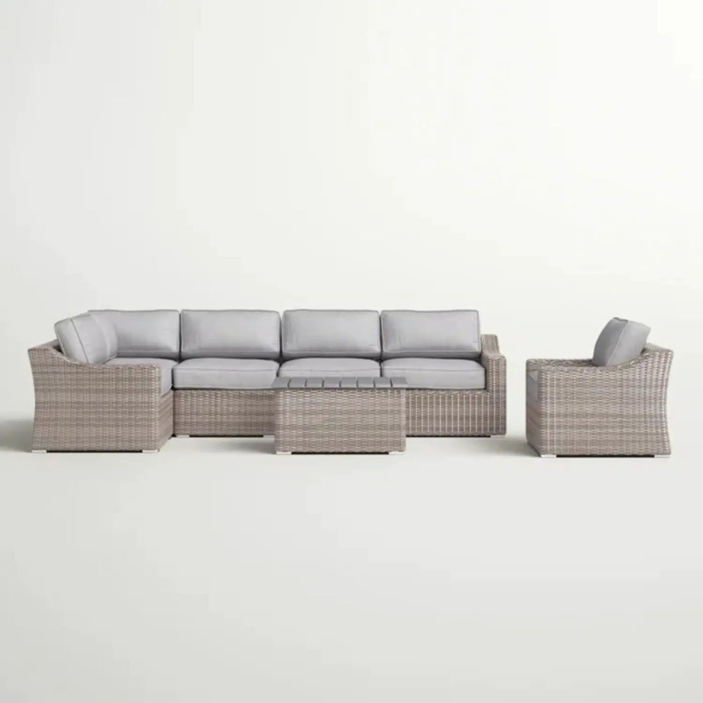 Stylish Sofa Seating Group With Cushions Perfect For Outdoor Gatherings by HouseOfZazla