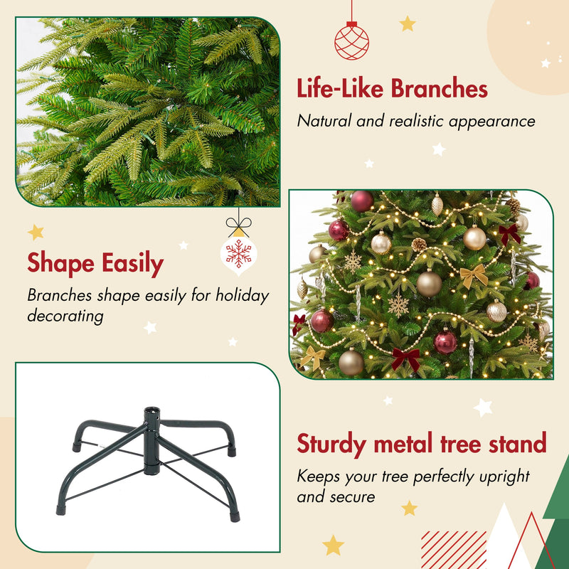 7.5FT Premium Life-Like Full Flocked Christmas Tree, photo 5 of 7