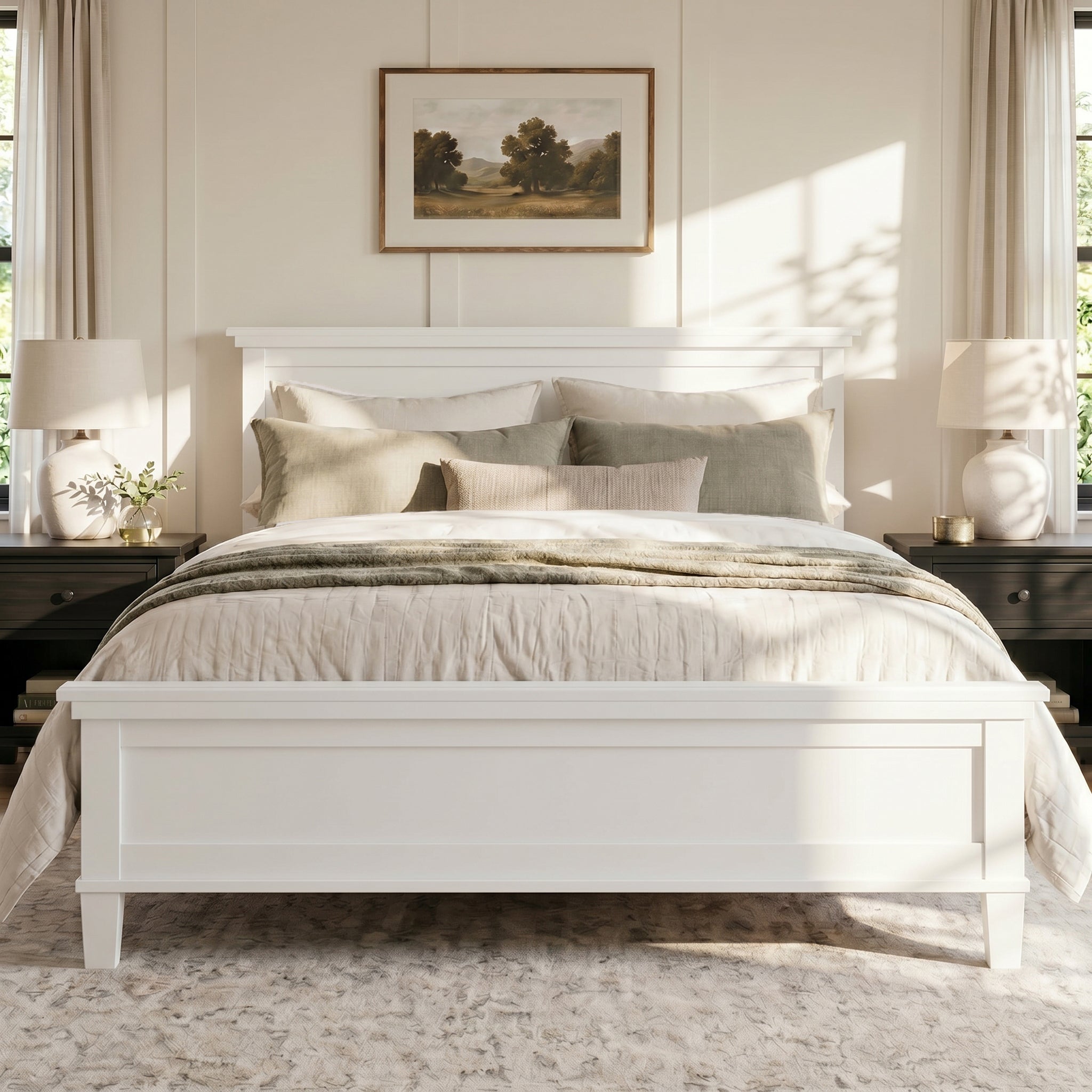 Mid-Century Modern Wood Platform Bed by HouseOfZazla