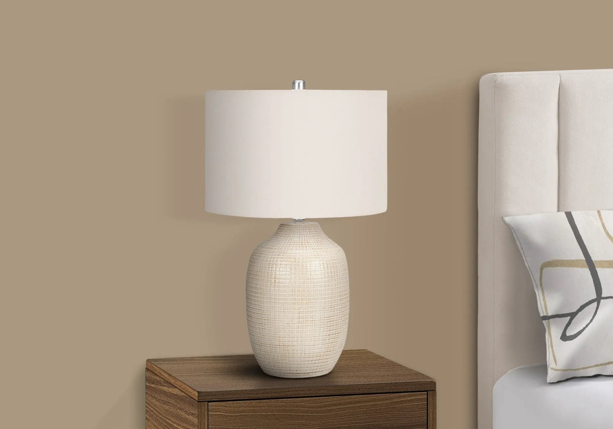 Table Lamp, Lighting, Ceramic, Contemporary - Cream by Unique Piece Furniture