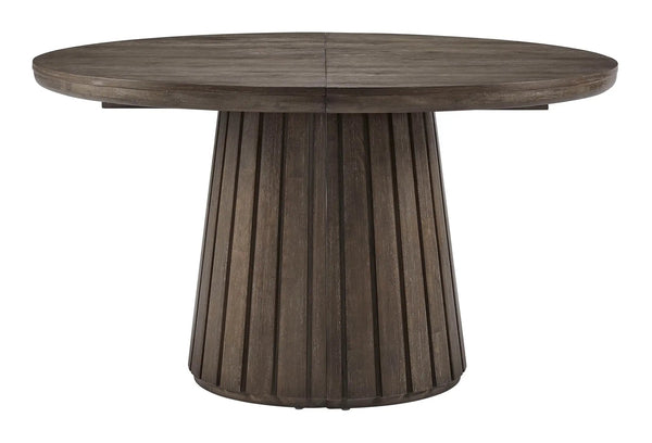 Kavanaugh - Round Dining Table - Weathered Kona Brown