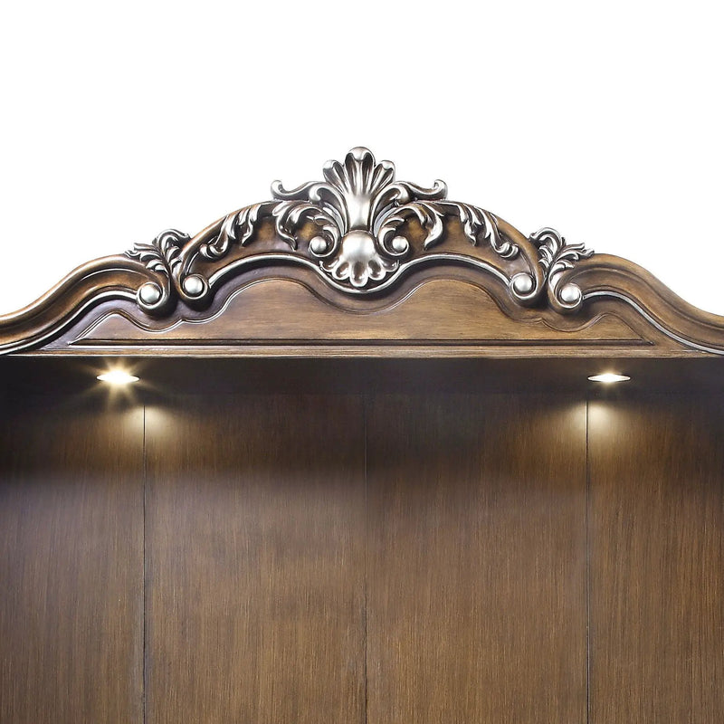 Latisha - Entertainment Center - Antique Oak by HouseOfZazla