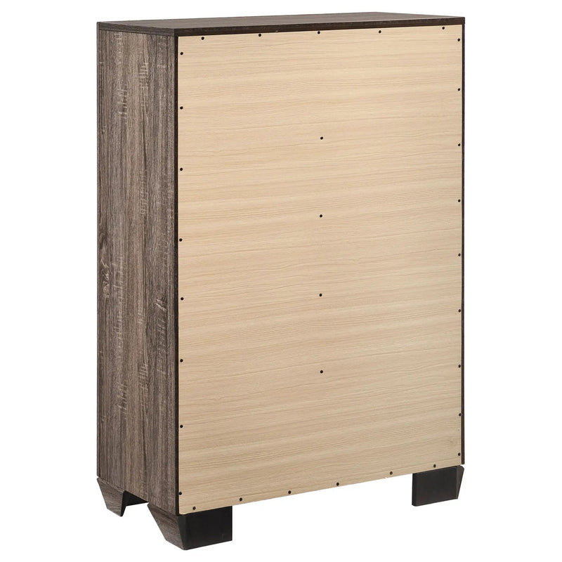 Kauffman 5-drawer Bedroom Chest Washed Taupe by Unique Piece Furniture