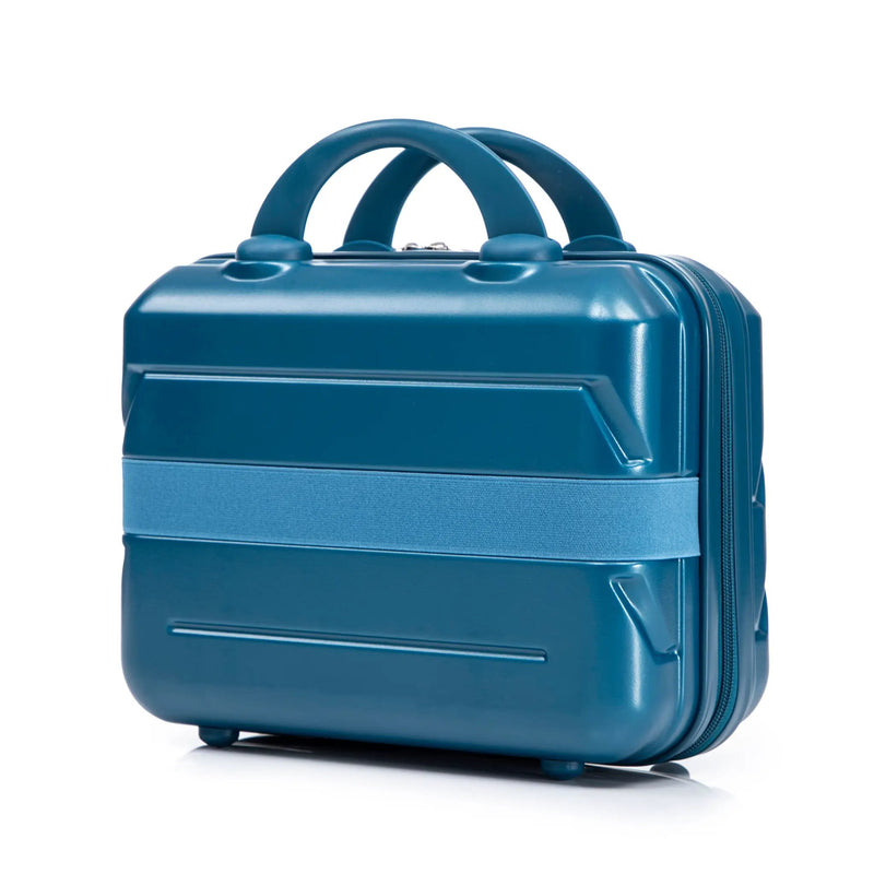 14"/20" 2-Piece ABS Spinner Wheel Luggage Set (Dark Blue) by HouseOfZazla