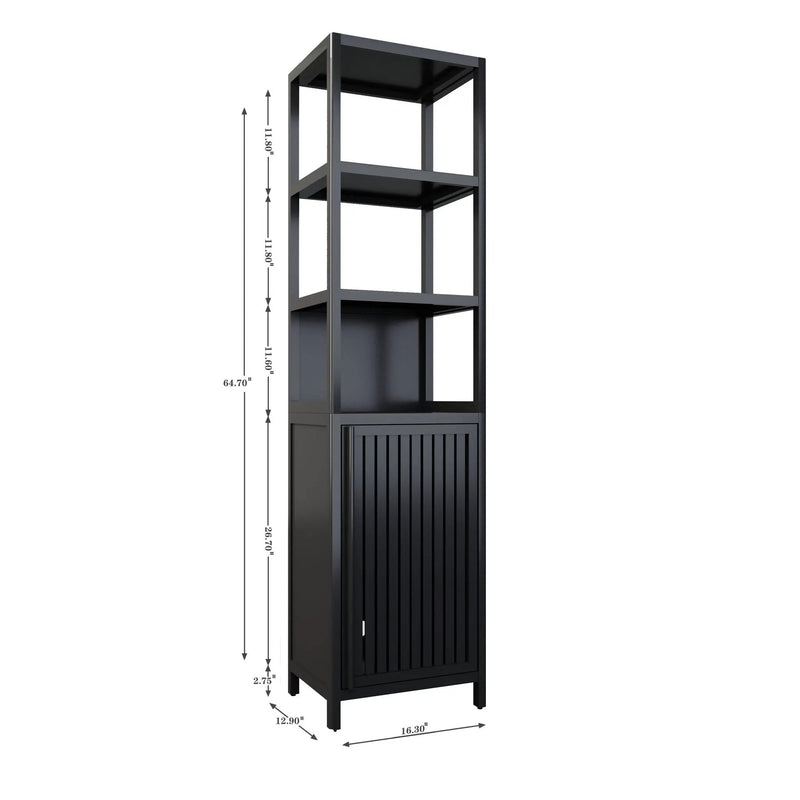 Storage Cabinet With Tall Tower, Multifunctional For Bathroom by Unique Piece Furniture