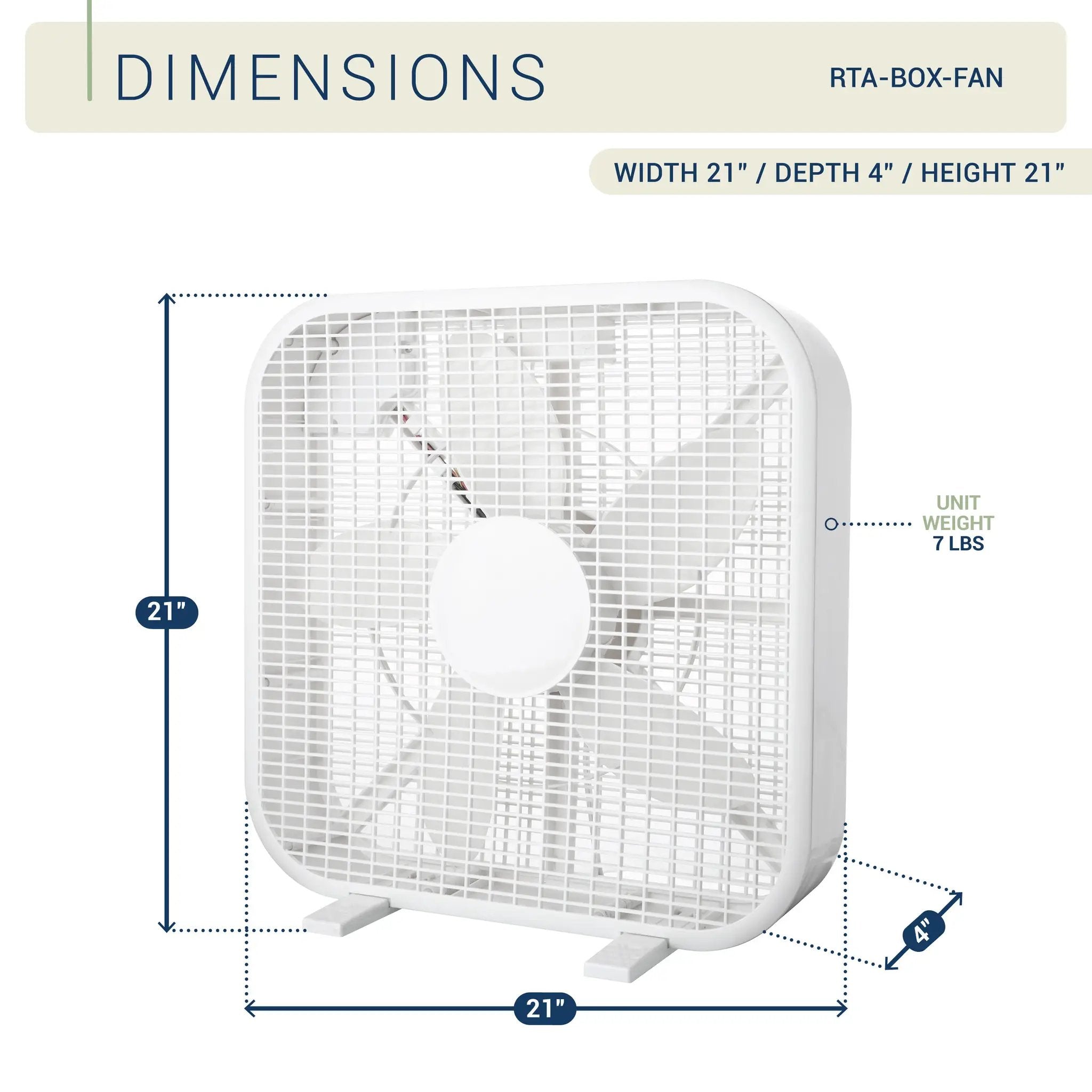 20 Inch Box Fan by HouseOfZazla