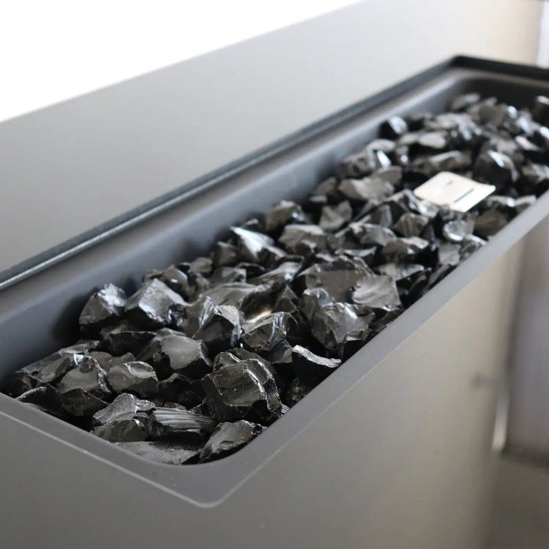 Outdoor Fire Pit Table With Lid - Dark Gray by Unique Piece Furniture