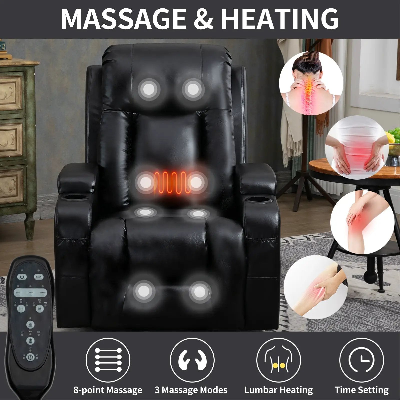 Infinite Position Power Lift Recliner Chair for Elderly by HouseOfZazla