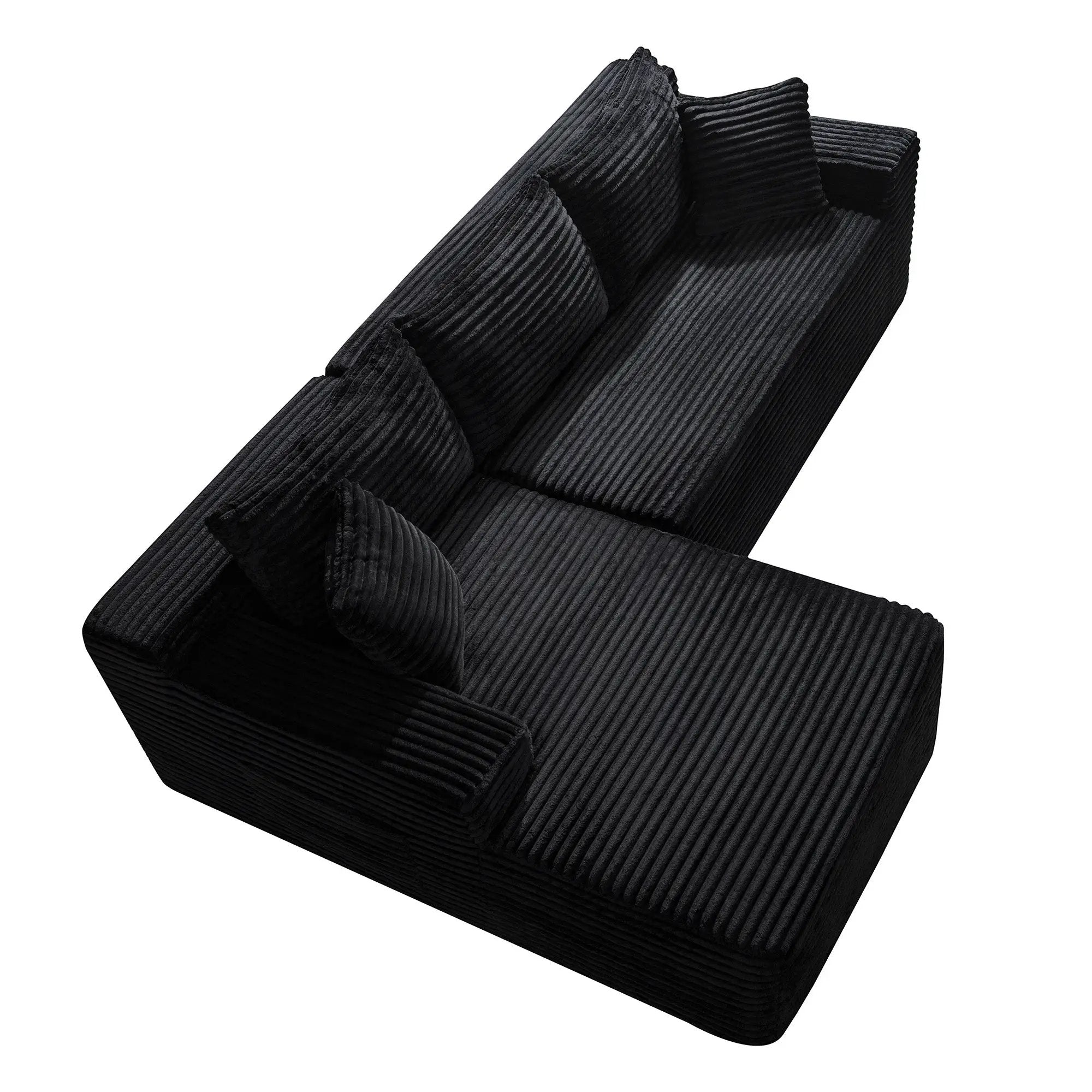94.5" Cloud Modular Sectional Sofa Couch with L-Shape Chaise by HouseOfZazla